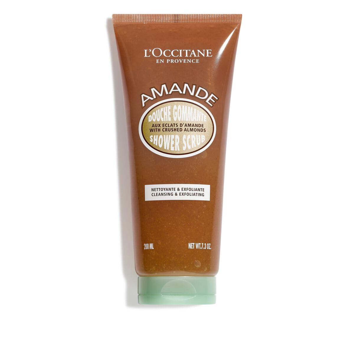 L'Occitane Almond Shower Scrub 200Ml, 7.3 Oz