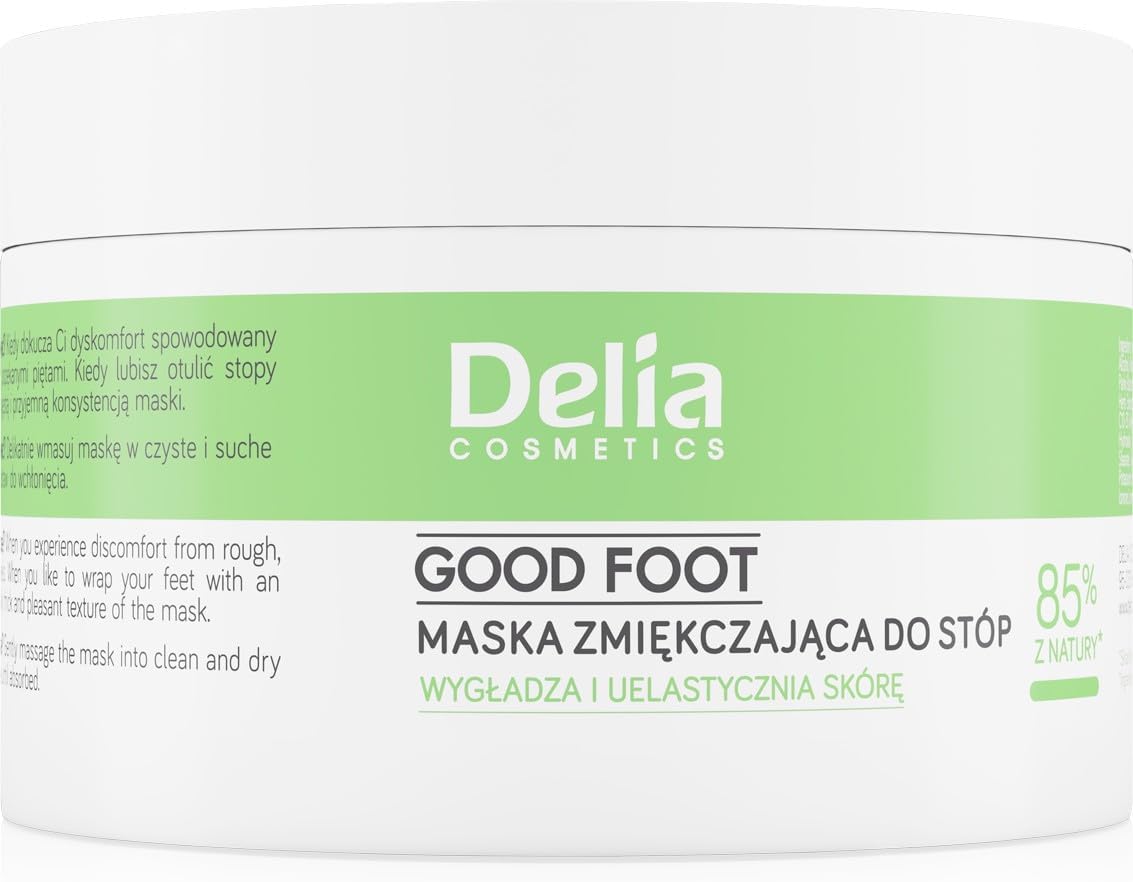 Delia Cosmetics - Good Foot - Softening Foot Mask - Moisturizes, Smoothes And Tones - Protects Against Dryness –Forget About Dry And Rough Skin – Vegan Formula - 90Ml