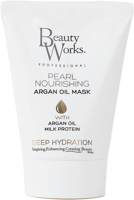 Beauty Works Pearl Nourishing Argan Oil Mask 50Ml Milk Protein Deep Conditioning Treatment