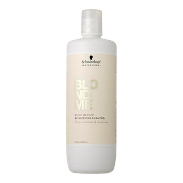 Blondme Bond Repair Brightening Shampoo For Blonde Hair | Removes Build-Up And Impurities | Repairs, Hydrates, & Brightens Blonde, Lightened, & Grey Hair, 33.8 Fl Oz