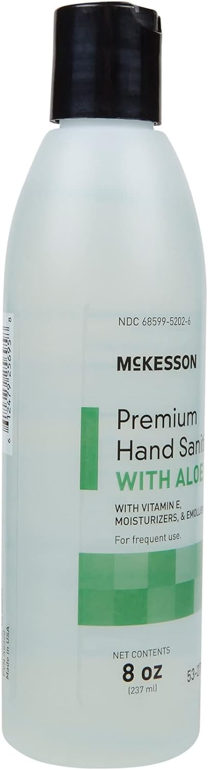 McKesson Gel Hand Sanitizer with Aloe, Cleanse and Moisturize, 8 oz, 1 Count, 1 Pack