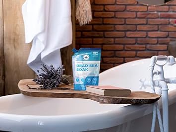 Dead Sea Salts For Soaking, Mineral Salt For Bath, Spa, Shower – More Minerals Than Epsom Salt, Pure And Natural Bath Salt For Foot Soak, Fine Salt Mined From Dead Sea 2 Pound : Beauty & Personal Care