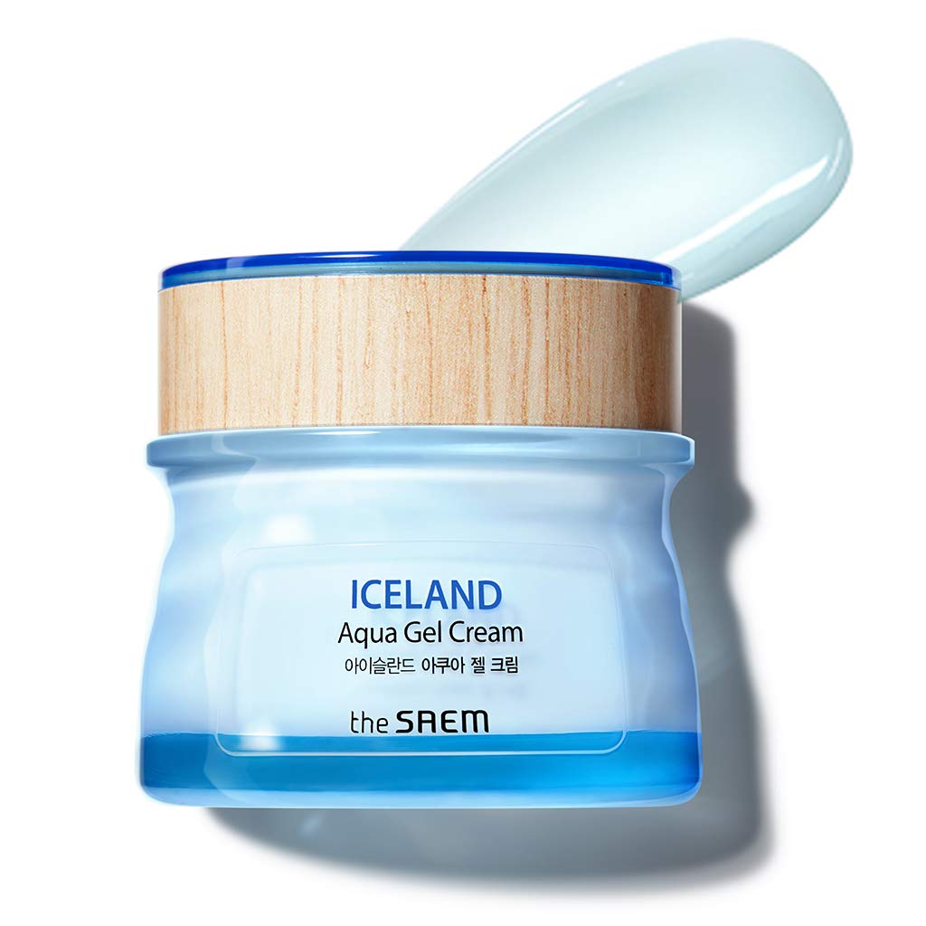 Thesaem Iceland Aqua Gel Cream 2.02 Fl.Oz. - Face Moisturizer With Marine Energy To Soothe & Calm Sensitive Skin - Moisturizing & Plumping Gel Face Cream With Iceland Mineral Water For Oily