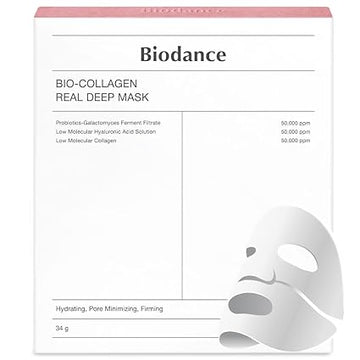 BIODANCE Bio-Collagen Real Deep Mask, Hydrating Overnight Mask, Pore Minimizing, Elasticity Improvement, 34g x4ea