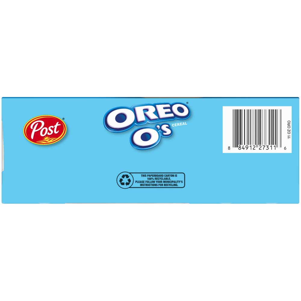 Post OREO Os Breakfast Cereal, Chocolatey OREO Cereal, 11 OZ Box (Pack of 14) : Everything Else