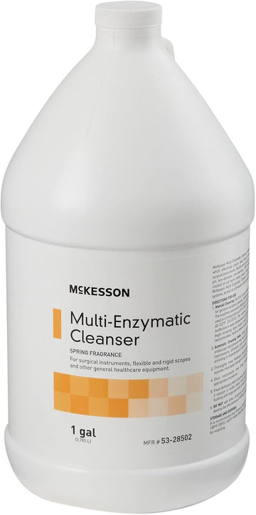 Mckesson Multi-Enzymatic Cleanser, For Surgical Instruments, Fresh Scent, 1 Gal, 1 Count, 1 Pack