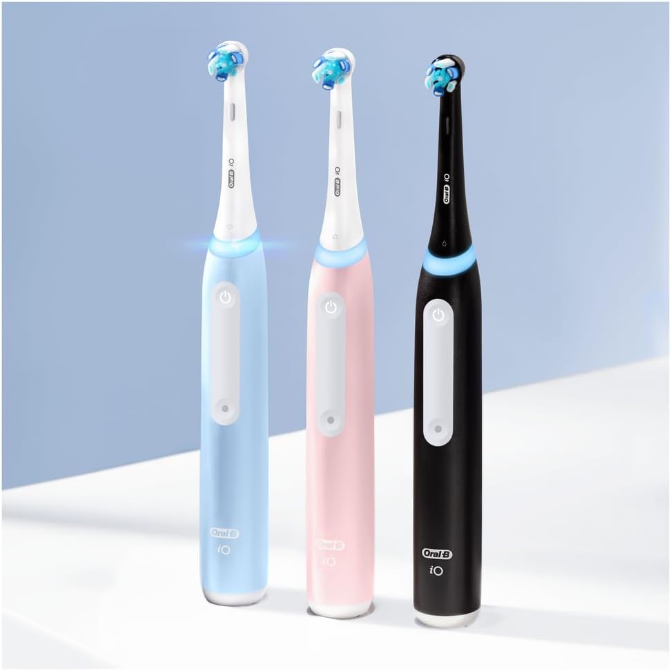 Oral-B iO3 Electric Toothbrushes Adults, 4 Toothbrush Heads, 3 Modes With Teeth Whitening, 2 Pin UK Plug, Pink : Amazon.co.uk: Health & Personal Care