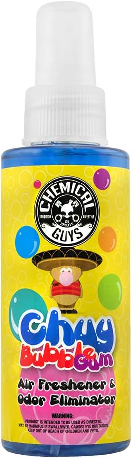 Chemical Guys Air_221_04 Chuy Bubble Gum Premium Air Freshener And Oder Eliminator, Bubble Gum Scent (Great For Cars, Trucks, Suvs, Rvs & More) 4 Fl Oz