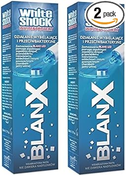 [2 Pack] BlanX White Shock & Protect 50 ml Toothpaste with LED