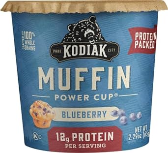 Kodiak Cakes Minute Muffins, Mountain Blueberry, 2.29 Ounce (Packaging May Vary)