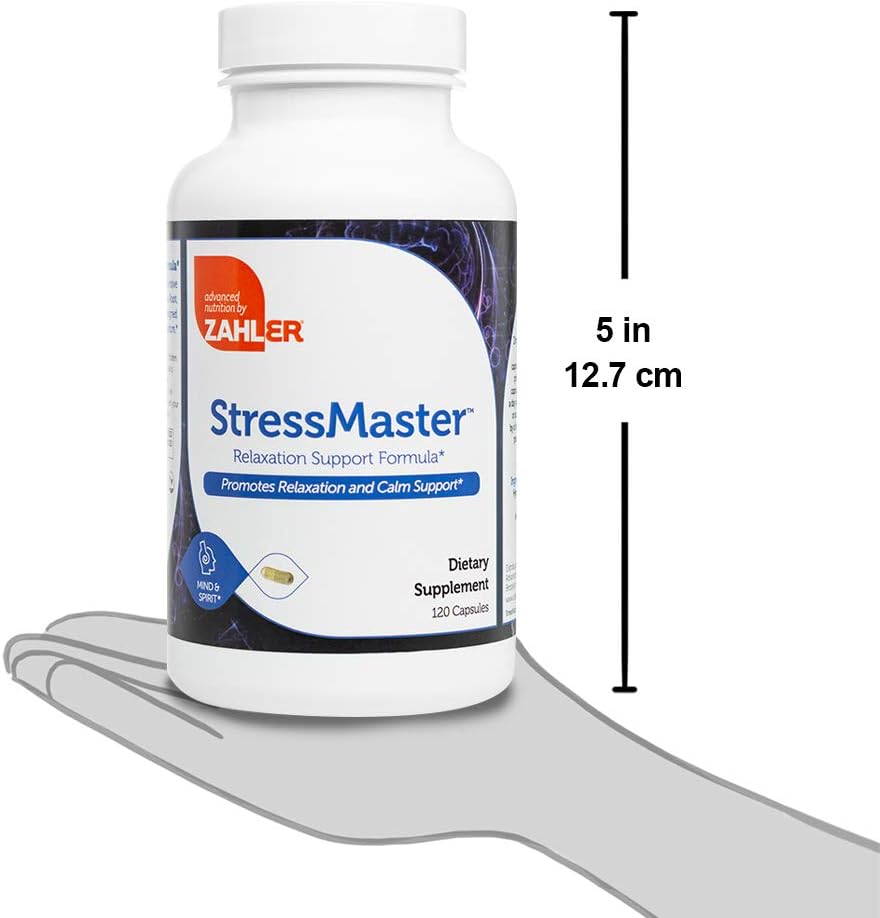 Zahler StressMaster, Relaxation Support Supplement, Promotes Natural C