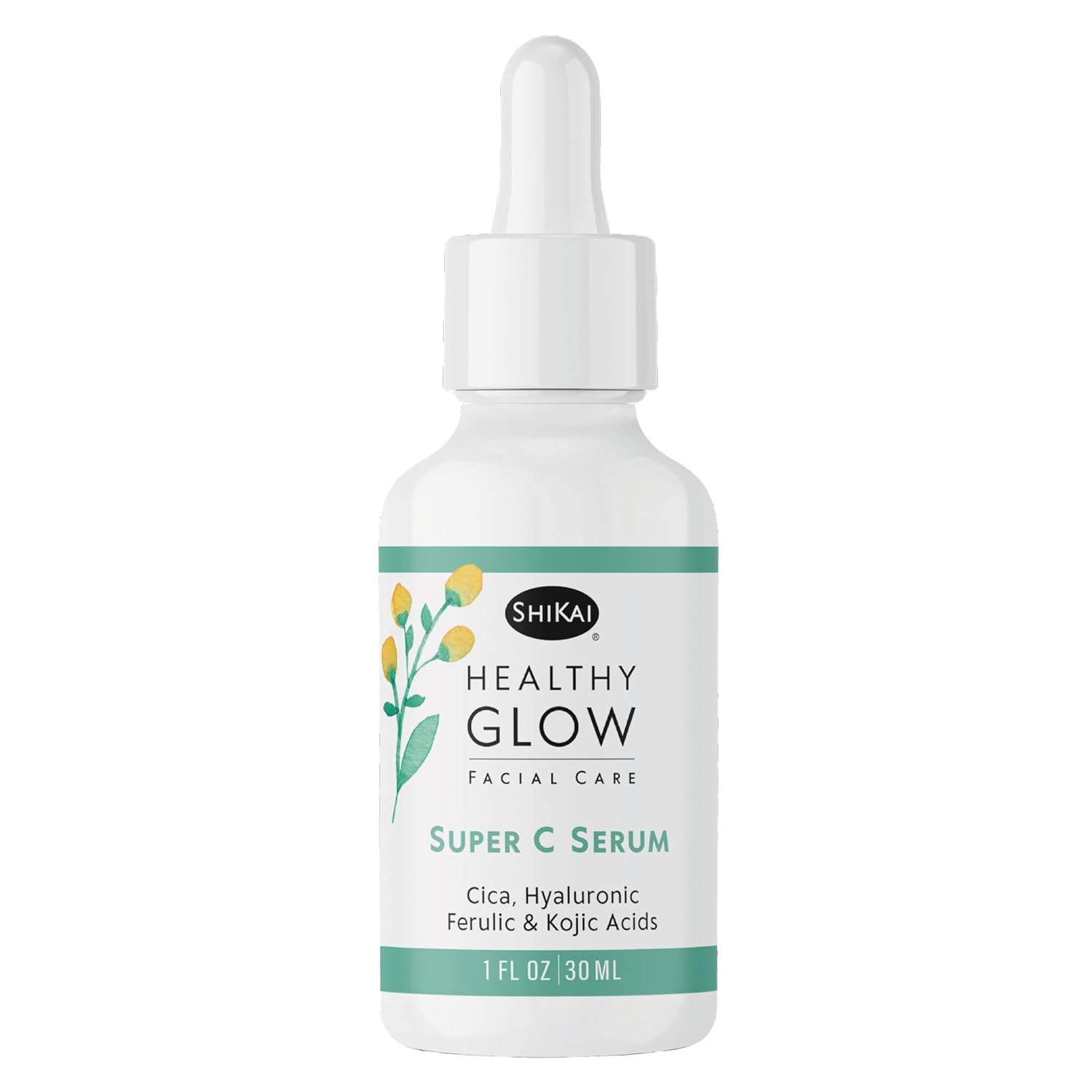 ShiKai Healthy Glow Super C Face Serum (1 oz) | Vitamin C, E & Hyaluronic Acid for Brighter, More Even Skin Tone | Nourish & Hydrate Dry Skin