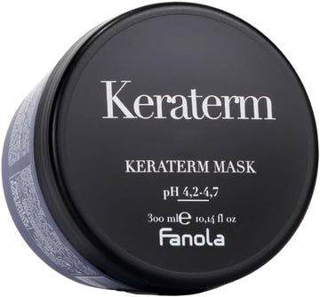 Fanola Keraterm Mask, Anti-Frizz Hair Mask Treatment To Detangle, Nourish And Hydratate For Smooth, Shiny And Silky Hair, 1000