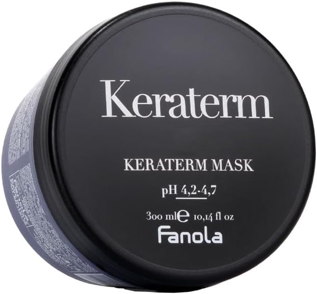 Fanola Keraterm Mask, Anti-Frizz Hair Mask Treatment To Detangle, Nourish And Hydratate For Smooth, Shiny And Silky Hair, 300