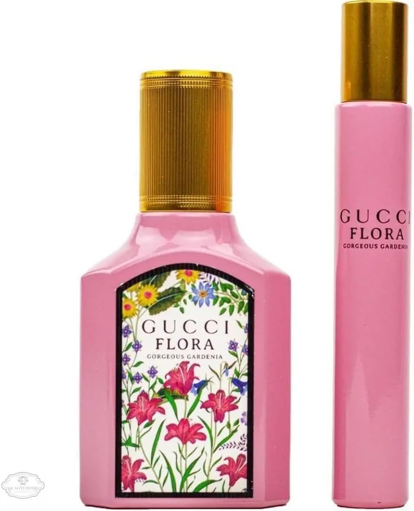 Gucci Flora Gorgeous Gardenia Eau De Parfum Gift Set For Her, 2 Piece Assortment, Pack Of 1, 55.0 Ml, 13.3 Oz