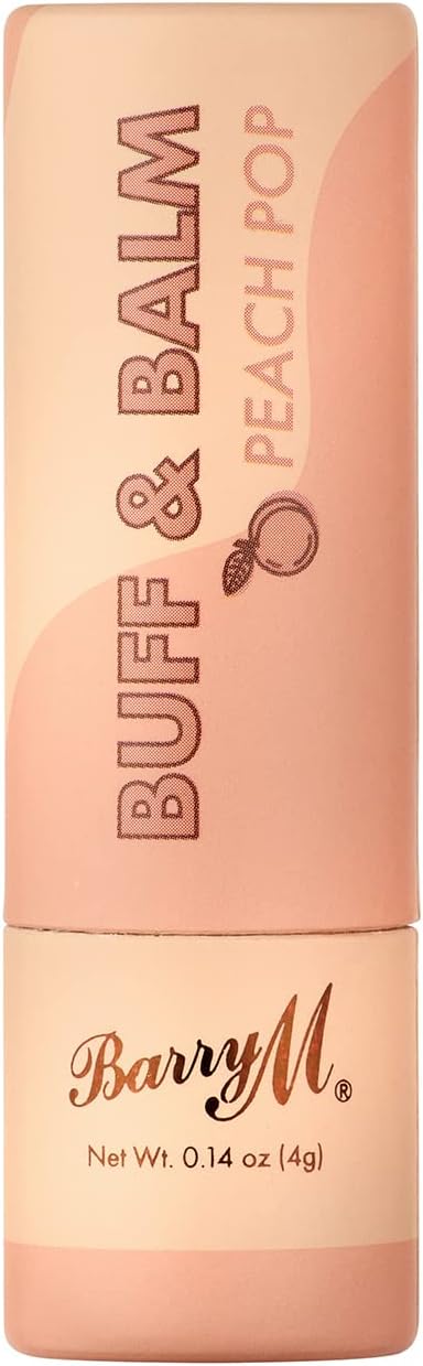 Barry M Cosme Buff and Balm Lip Tint, with Scrub to Balm Formula in Coral Peach Pop : Amazon.co.uk: Beauty