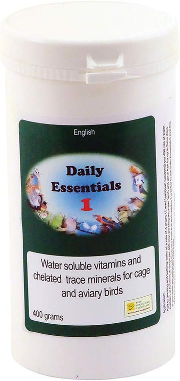 Garden Feathers Daily Essentials 1 400g (Soluble Bird Vitamins) - The Birdcare Company :Pet Supplies