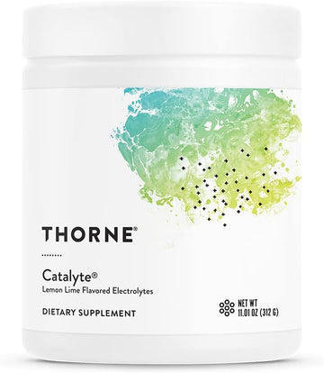 Thorne Catalyte - Electrolyte Replenishment And Energy Restoration Supplement - No Artificial Sweeteners - Nsf Certified For Sport- Lemon Lime - 11.01 Oz