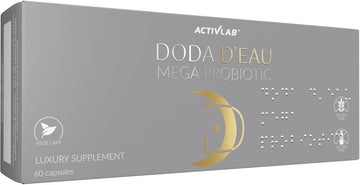 Activlab Doda D'Eau Mega Probiotic, 60 Vegetable Capsules | After Antibiotic Therapy, Digestive System | Healthy Gut | Mental Health | Fos | 990,000,000 Probiotic Bacteria In One Capsule