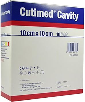 Cutimed Cavity Foam Verb. 10X10 Cm Non Stick 10 Compresses