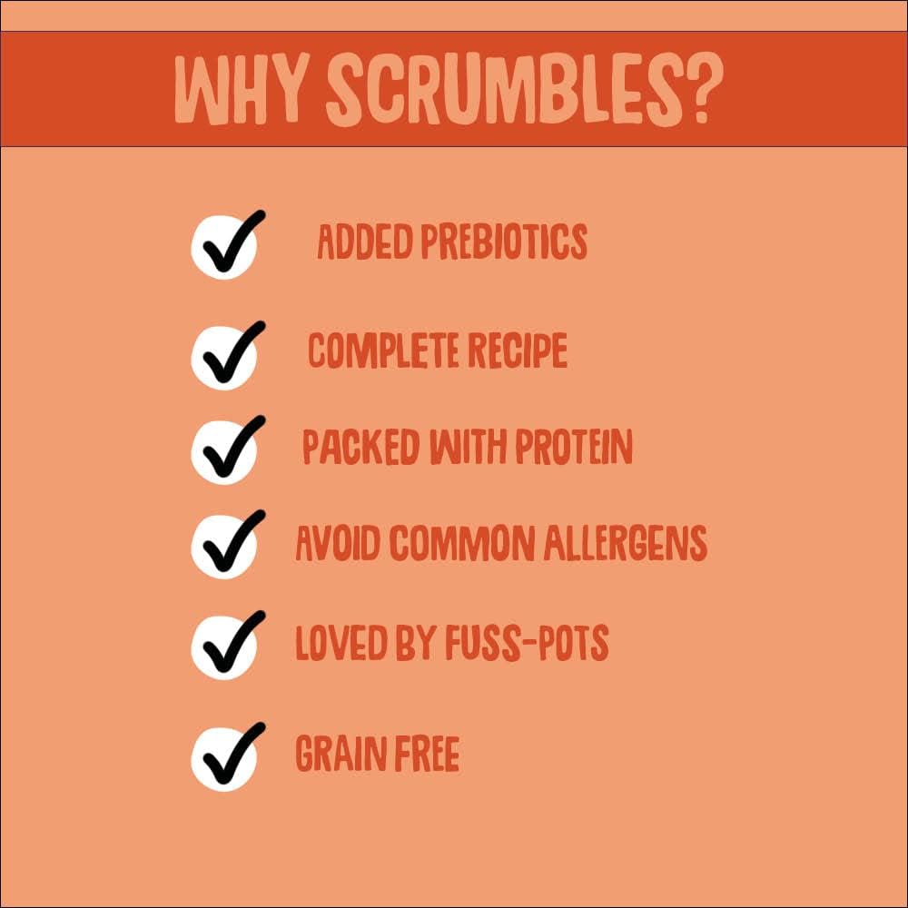 Scrumbles Natural Wet Dog Food, Grain Free Recipe with 70% Duck and Slippery Elm, 7x 395g :Books