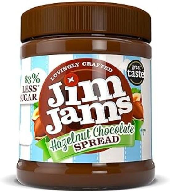 Jim Jams 83% Less Sugar Hazelnut Chocolate Spread 350G