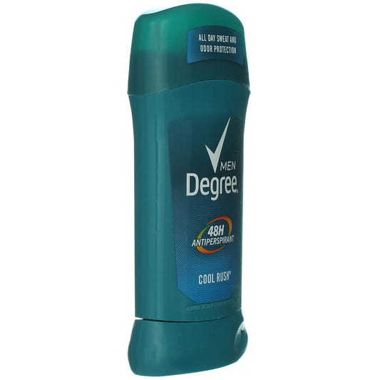Degree Men Original Antiperspirant Deodorant for Men, Pack of 6, 48-Hour Sweat and Odor Protection, Cool Rush 2.7 oz