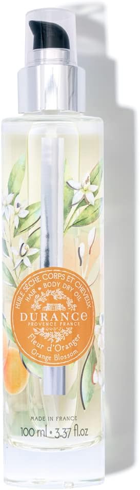 Durance Les Eternelles Orange Blossom Dry Oil For Hair & Body (100Ml) With Almond & Apricot Oils | Nourishes And Enhances Skin And Hair Roots, No Oily/Greasy Feeling