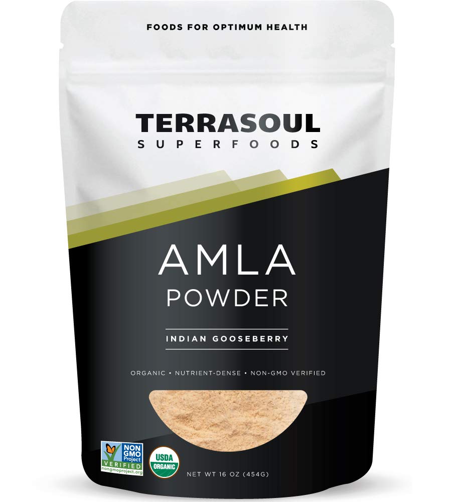 Terrasoul Superfoods Organic Amla Berry Powder (Amalaki), 16 Oz - Rich In Antioxidant Vitamin C | Supports Immunity