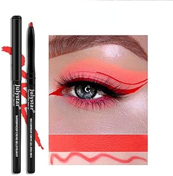 Julystar Color Eyeliner Gel Pen, Ultra-Thin Eyeliner, Waterproof, Oil-Proof And Non-Smudge Lasting Eyeliner (01#)