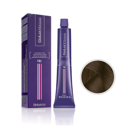 Salerm Salermvison Hair Coloring Cream 4,77 Intense Brown For Unisex, 2.3 Ounce : Chemical Hair Dyes : Beauty & Personal Care