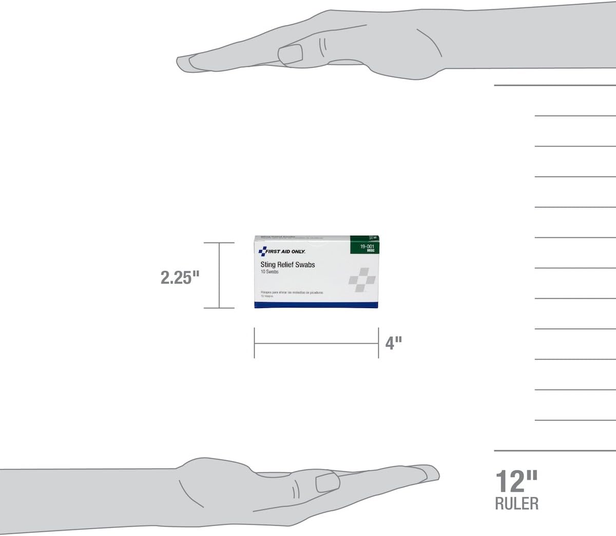 First Aid Only 19-001 Sting Relief Swabs, 10 Count : Health & Household