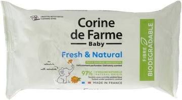 Toallitas Cambio Fresh & Natural Biodegradable Fibras 56 Unid