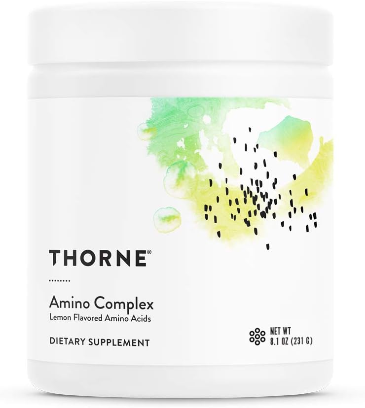 Thorne Amino Complex - Clinically-Validated Eaa And Bcaa Powder For Pre Or Post-Workout - Promotes Lean Muscle Mass And Energy Production - Nsf Certified For Sport - Lemon Flavor - 8 Oz - 30 Servings