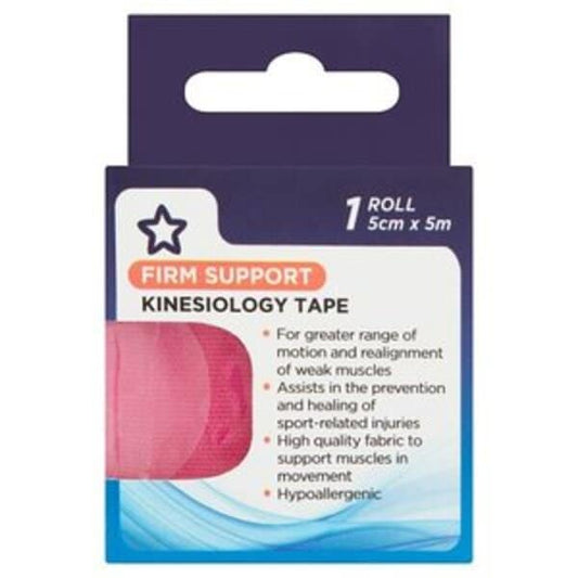 Kinesiology Tape 5Cm X 5M Stretched Red