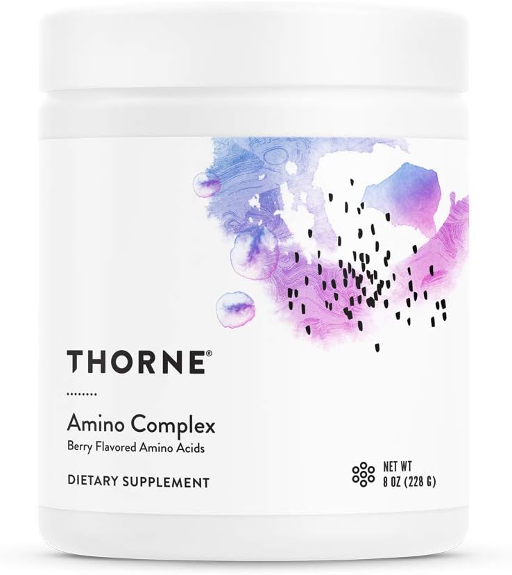 Thorne Amino Complex - Clinically-Validated Eaa And Bcaa Powder For Pre Or Post-Workout - Promotes Lean Muscle Mass And Energy Production - Nsf Certified For Sport - Berry Flavor - 8 Oz - 30 Servings