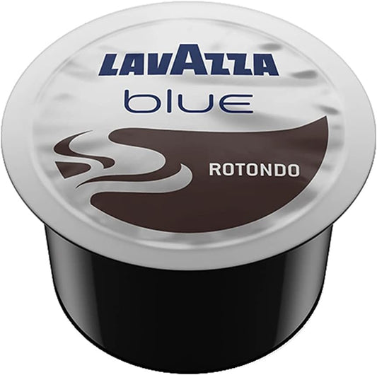 Lavazza BLUE Capsules, Espresso Rotondo Coffee Blend, Dark Roast, Value Pack, Blended and roasted in Italy, Rich bodied dark roast with smooth taste and velvety crema, 28.2 Ounce(Pack of 100)