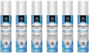 Summer'S Eve Freshening Spray | Baby Powder | 2 Oz Size | Pack Of 6 | Ph Balanced, Dermatologist & Gynecologist Tested