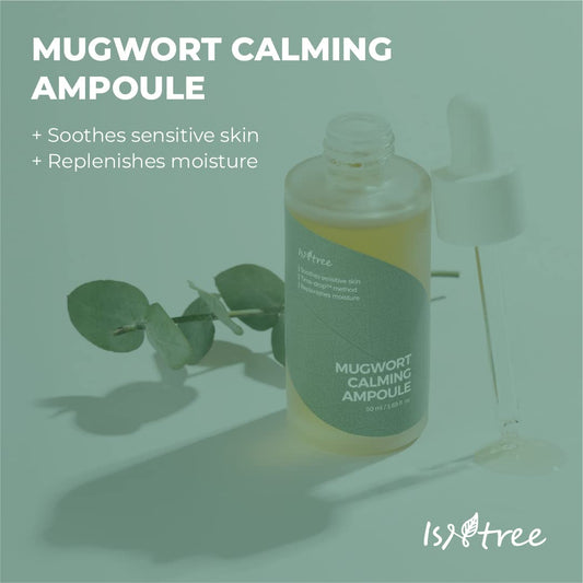 Isntree Mugwort Calming Ampoule 50Ml 1.69 Fl.Oz | Soothes Sensitive Skin | Replenishes Moisture