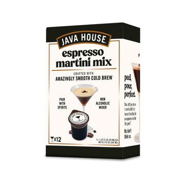 Java House Cold Brew Espresso Martini Mix, Ready To Use Liquid Coffee Concentrate Pods – 1.35 Fluid Ounces Each (Pack Of 6, Makes 12 Cocktails)