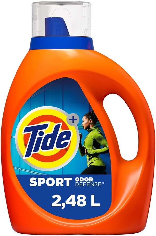 Tide Plus Febreze Sport Odor Defense He Turbo Clean Liquid Laundry Detergent, 84 Fl Oz, 54 Loads