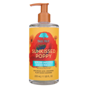 Tree Hut Sunkissed Poppy Serum Infused Hand Wash | Nourish & Hydrate Hands With Strengthening Skin Care | Long Lasting Scent | Cleanse & Lock In Moisture | 11 Fl Oz