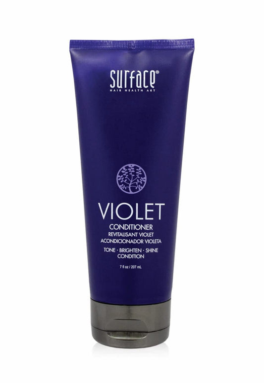 Surface Hair Perfect Blonde Maintenance Trio: Purify Clarifying Shampoo And Violet Conditioner Plus Bassu Moisture Mist