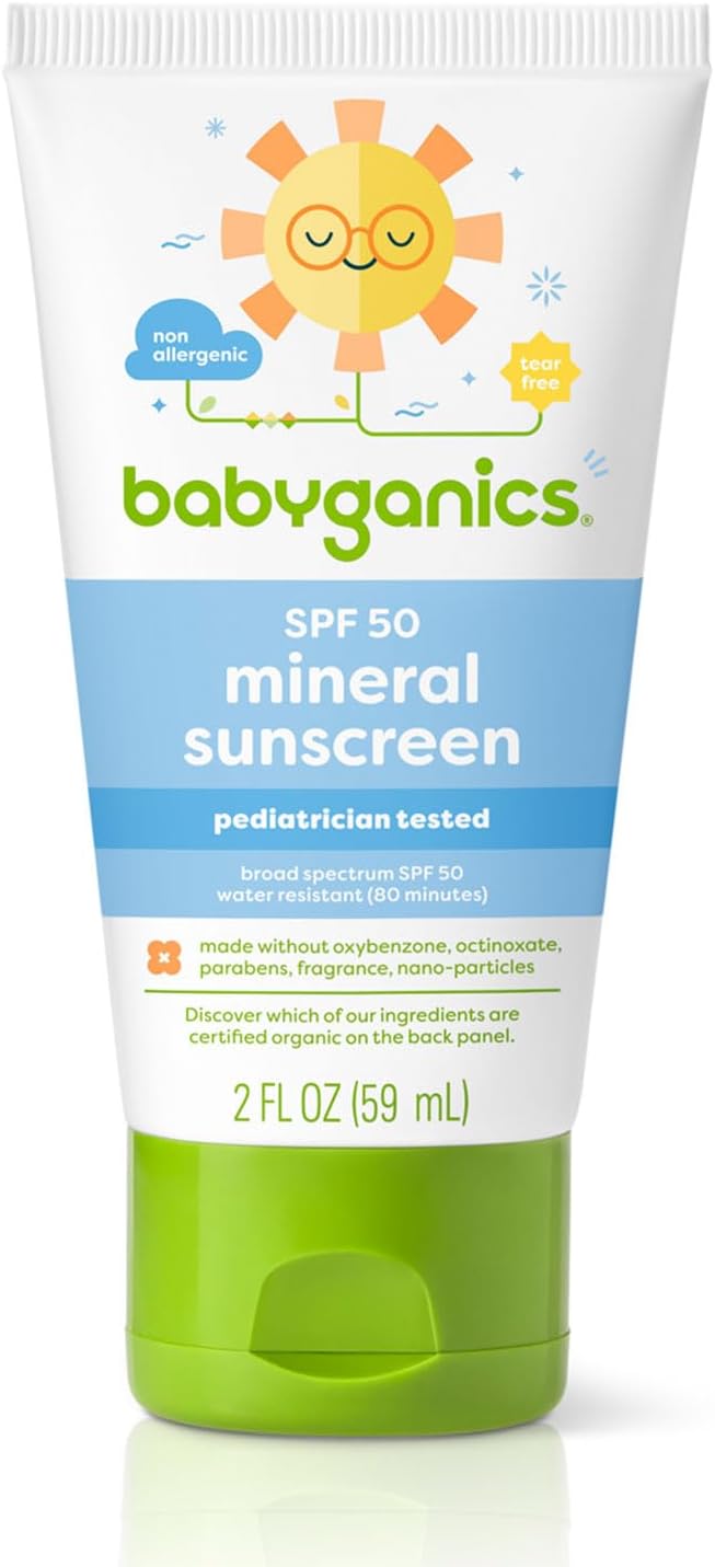 Babyganics Baby Sunscreen Spray Spf 50, 6Oz Spray Bottle + Natural Insect Repellent 6Oz Spray Bottle Combo Pack