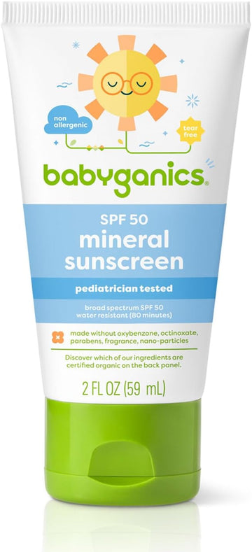 Babyganics Baby Sunscreen Spray Spf 50, 6Oz Spray Bottle + Natural Insect Repellent 6Oz Spray Bottle Combo Pack
