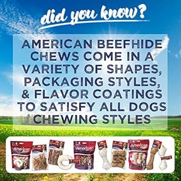 Pet Factory American Beefhide Chips Dog Chew Treats - Beef Flavor, 32 oz : Pet Supplies