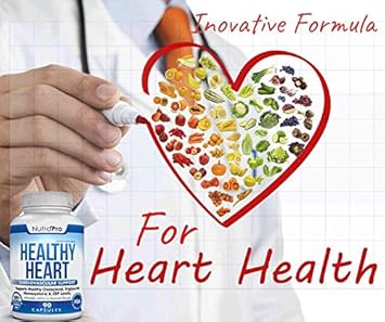 Nutrapro Healthy Heart - Heart Health Supplements. Artery Cleanse & Protect. Supports Healthy Cholesterol And Triglyceride. Gmp Certified : Health & Household