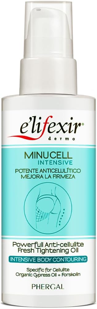 Elifexir Minucell Intensive Oil Powerful Anticellulite Oil Reduces Stubborn Cellulite In 8 Weeks Improves Microcirculation, Dehydrates & Tightens 100% Natural Origin 100Ml