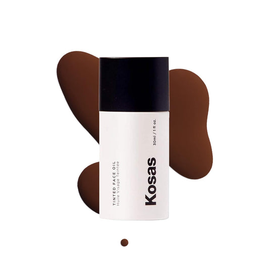 Kosas Tinted Face Oil | Nourishing, Light-Coverage Tinted Foundation, (Tone 8.7)