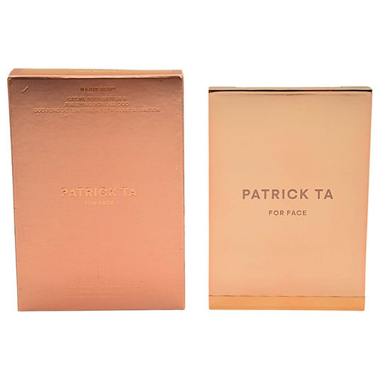 Patrick Ta Major Skin Crème Foundation And Finishing Powder Duo - Light Medium 4 - Warm Olive : Beauty & Personal Care